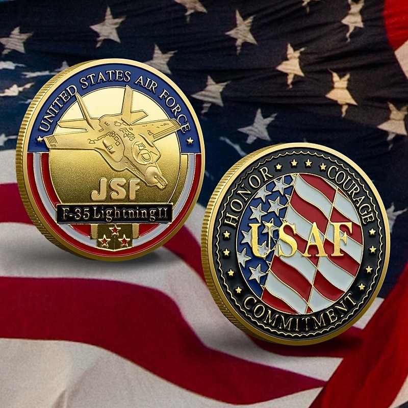 U.S. Air Force Commemorative Coin – United States 250th Anniversary Iron Art Military Challenge Coin, Metal Collectible Medal for Airmen & Patriotic Gifts Semiquincentennial 2026 - $15.99 –P1