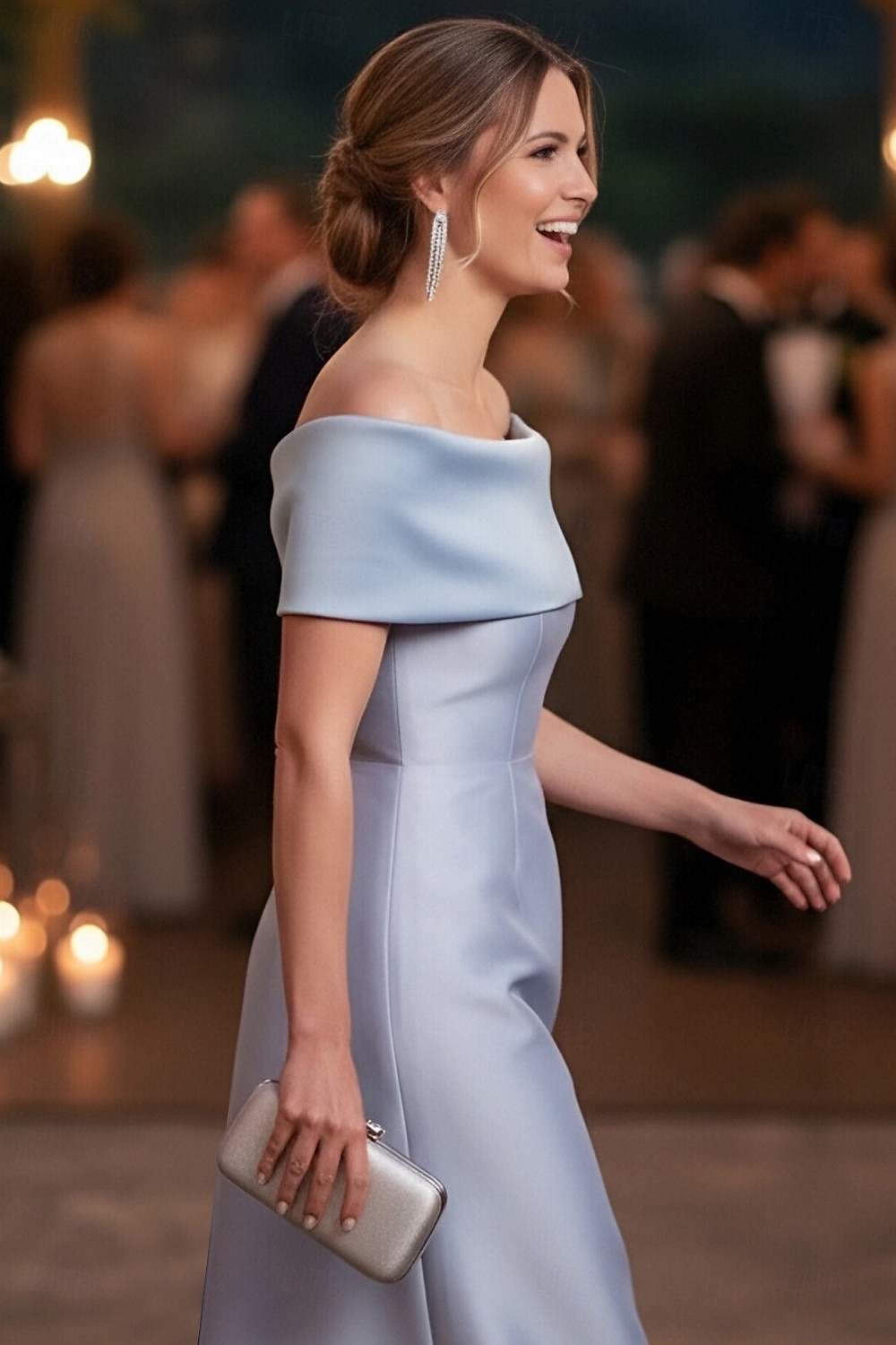 Linea ad A Tubino Colonna Lunghezza al pavimento Abito Formale Abito da sera Abito a mantella Abito da Sera Da principessa Abito formale Elegante Monocolore Senza Maniche Senza Spalle Matrimonio del 2026 a $137.99 –P3