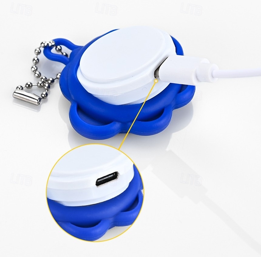 1 opakowanie wisiorka LED dla zwierząt domowych z ładowalną, świecącą obrożą dla psów i kotów, kolorowy cykl, silikon, 6-godzinny czas pracy na baterii, światło bezpieczeństwa w nocy 2026 - $17.99 –P4