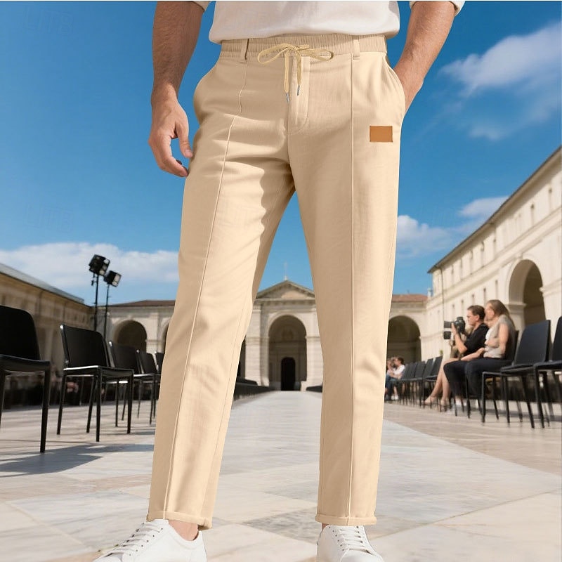 Herren Hose Freizeithose Baggy-Hosen Kordelzug Tasche Elastischer Bund Einfach Komfort Weich Lässig Täglich Outdoor Urlaub Mode Schwarz Armeegrün 2026 - $26.99 –P4