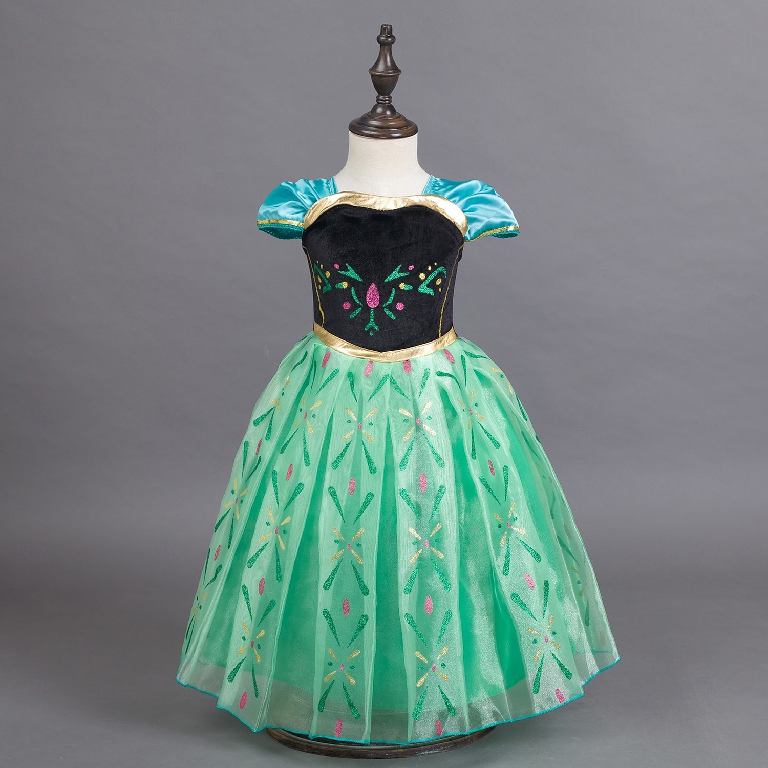 Снежная Королева Морозный Сказка Принцесса Анна Платье девушки цветка Костюм для тематической вечеринки Тюль Платья Косплей for Девочки Детские Рождество Карнавал Маскарад Свадьба Свадебный гость 2026 - $24.99 –P2