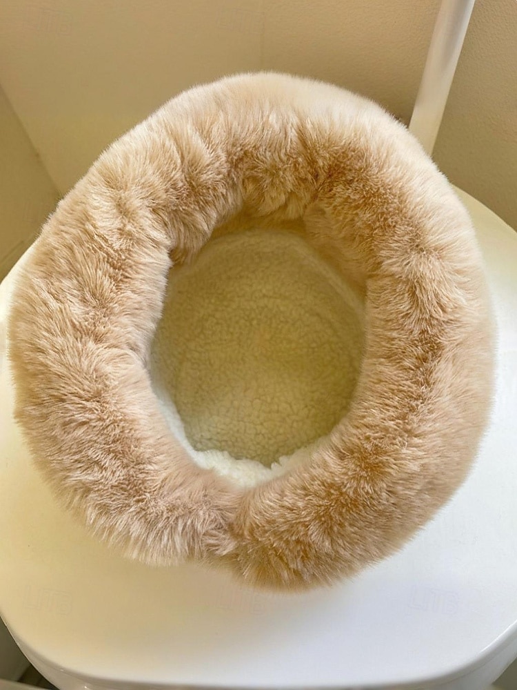 Damehatt med fuskepelsfôr, myk og koselig, tilgjengelig i flere farger for vinter- og fritidsbruk 2026 - $11.99 –P8