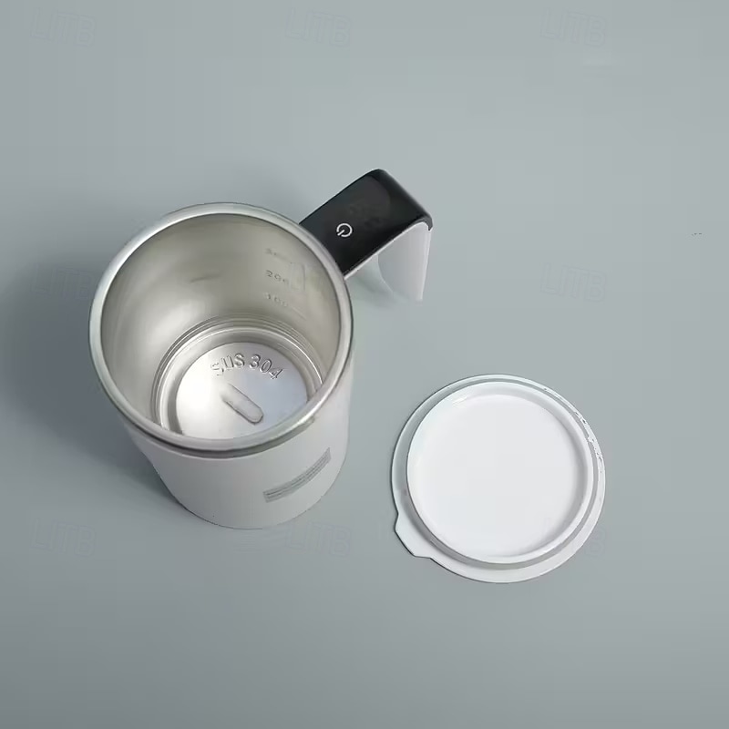 Elektrisk kaffekrus med LED-temperaturdisplay - betjening med ett trykk, 304 rustfritt stål, egnet for blanding av kaffe, melk, te og blandede drikker, ideell for kontor, hjem &utendørs reisebruk 2026 - $20.99 –P15