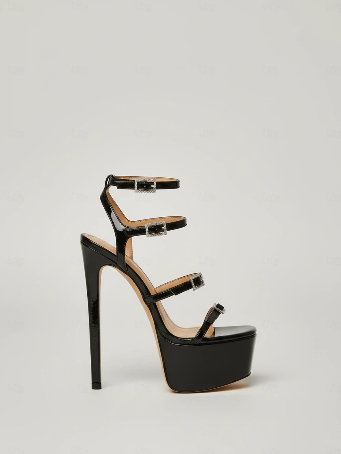 Women's Hot Pink Patent Platform Stiletto Heels - Strappy Nightclub Sandals for Sexy Party Looks and Nightlife Glam 2026 - $59.99 –P4
