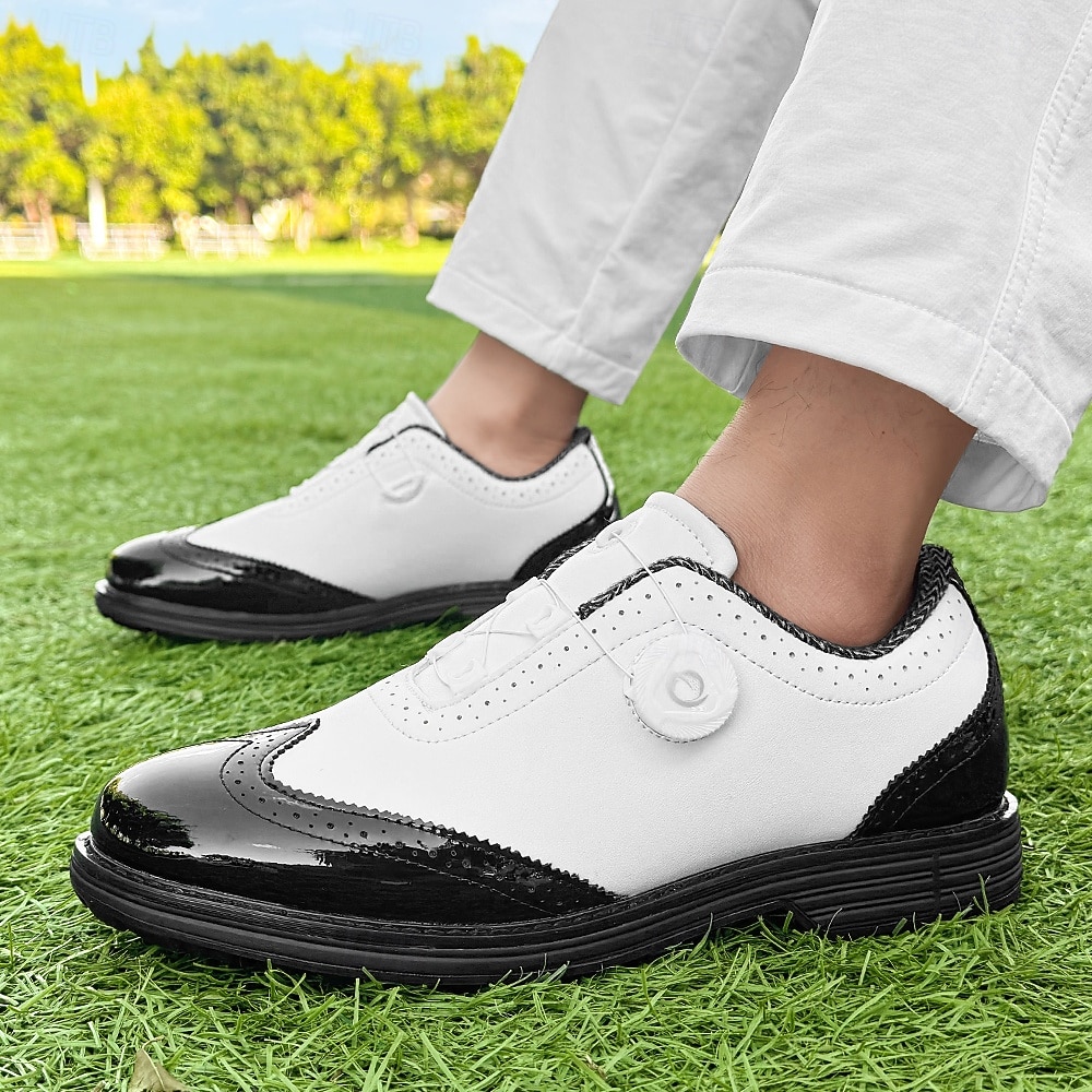 Heren golfschoenen – comfortabel wit en bordeauxrood design voor optimale prestaties en stijl op de golfbaan. 2026 - $79.99 –P31