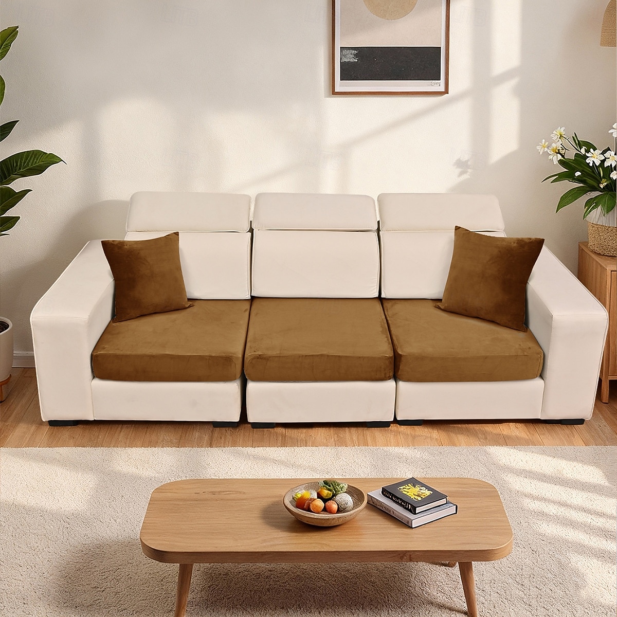 1/2/3 housses de coussin de canapé en velours argenté élastique uni, style européen, douces et résistantes, idéales pour la décoration et la protection de votre intérieur. de 2026 ? $10.49 –P7