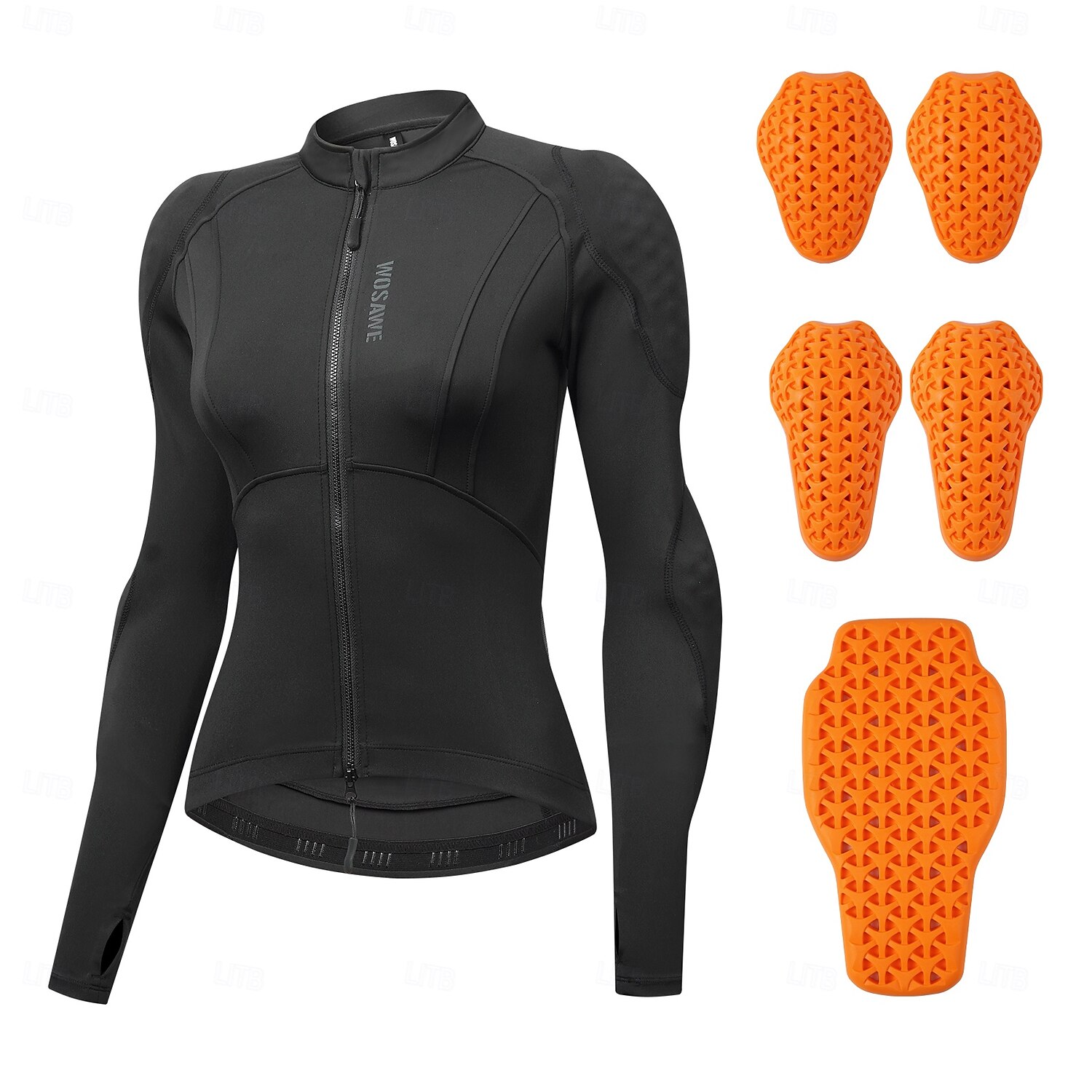 WOSAWE Spring/Summer Women's Motorcycle Top Yoga Running Sportswear High Elasticity Skin friendly Jacket Detachable CE Soft Protective Gear MD292/ME322 2026 - $119.99 –P4