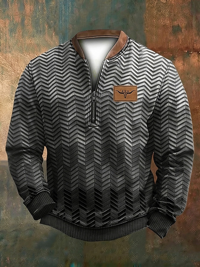 Per uomo Maglia Felpa con zip corta Nero Marrone Grigio Mezza zip Blocco di colori A coste Testurizzato Trama a maglia Quotidiano Sport & Outdoor Ferie Poliestere Streetwear Casual Primavera & Autunno del 2026 a $24.99 –P1