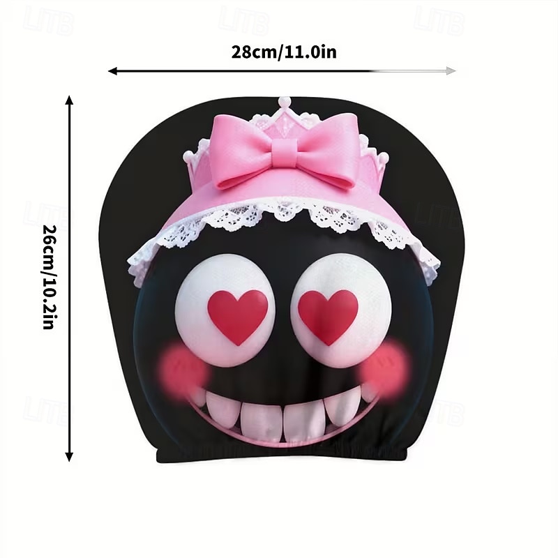 2pcs Cute Flower Love Heart Print Headrest Covers, Valentine's Day Heart-Eyed Girl Car Headrest Protector, Interior Decor, No Filling, Easy to Install and Wash, Suitable for Long-Distance Travel Naps 2026 - $14.99 –P26