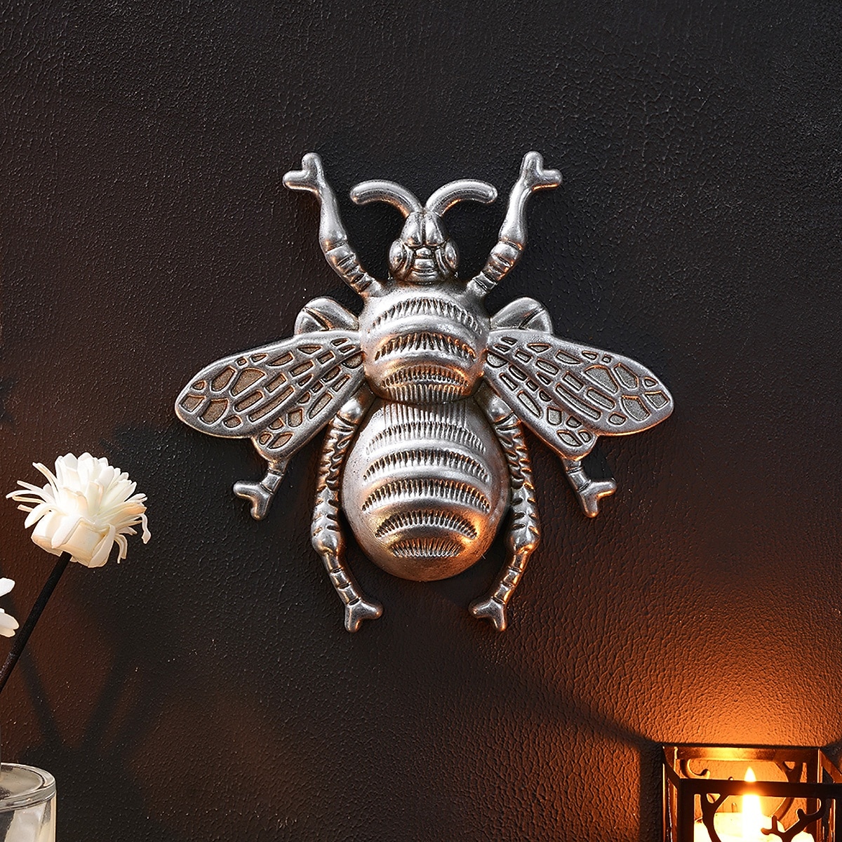 Wanddecoratie van een vliegende bij van hars, een uniek hangend ornament met insectenthema, perfect voor feestdecoratie, kamerdecoratie, woonaccessoires en wanddecoratie met een natuurlijke 2026 - $21.99 –P9