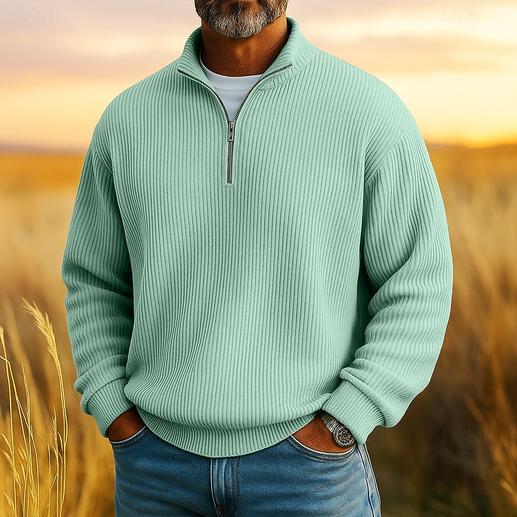 Ανδρικά Κοτλέ πουκάμισο Με Υφή Causal Διακοπές Τρίμηνο φερμουάρ Μακρυμάνικο Μοντέρνα Βασικό Συμπαγές Χρώμα Με Υφή Φερμουάρ Ζεστό Φθινόπωρο Άνοιξη & Χειμώνας Φθινόπωρο & Χειμώνας Κανονικό 2026 - $25.99 –P1