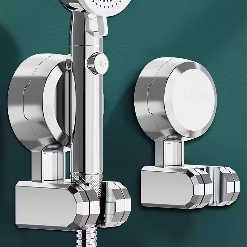 1/2 darabos tapadókorongos zuhanytartó - többcélú fürdőszobai kiegészítő, tapadókorongos permetezőtartó, hordozható, fokozott stabilitás és rugalmasság, praktikus zuhanytartozék-talp 2026 - $9.99 –P8