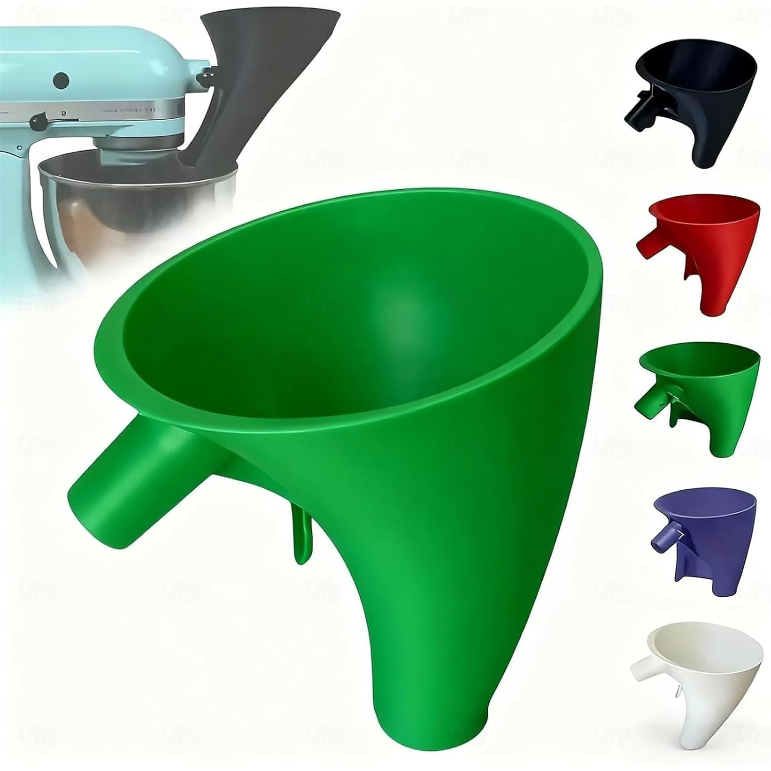 Воронка для муки для кухонного комбайна KitchenAid 5 л, насадка против разбрызгивания для стационарного миксера с откидной головкой 4,5 и 5 л (ksm150), инструмент для выпечки, пригодный для мытья в посудомоечной машине, удобный аксессуар для наливания. 2026 - $15.99 –P13