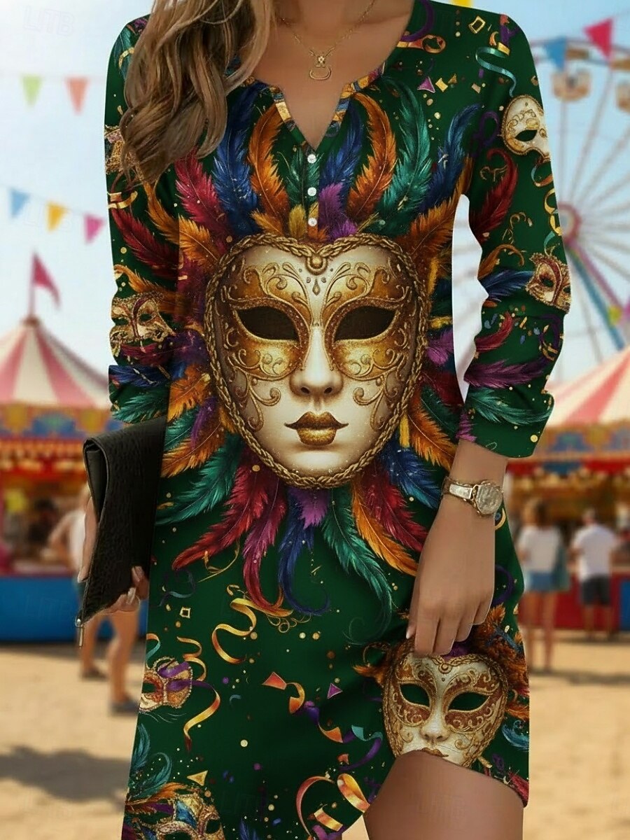 Damen Langes Kleid Maxikleid Freizeitkleid T-Shirt-Kleid Mode Basic Modern Täglich Outdoor Urlaub Normale Passform Grafik Langarm V Ausschnitt Hellgelb Gelb Burgunderrot Dunkelgrün Frühling Herbst 2026 - $25.99 –P2