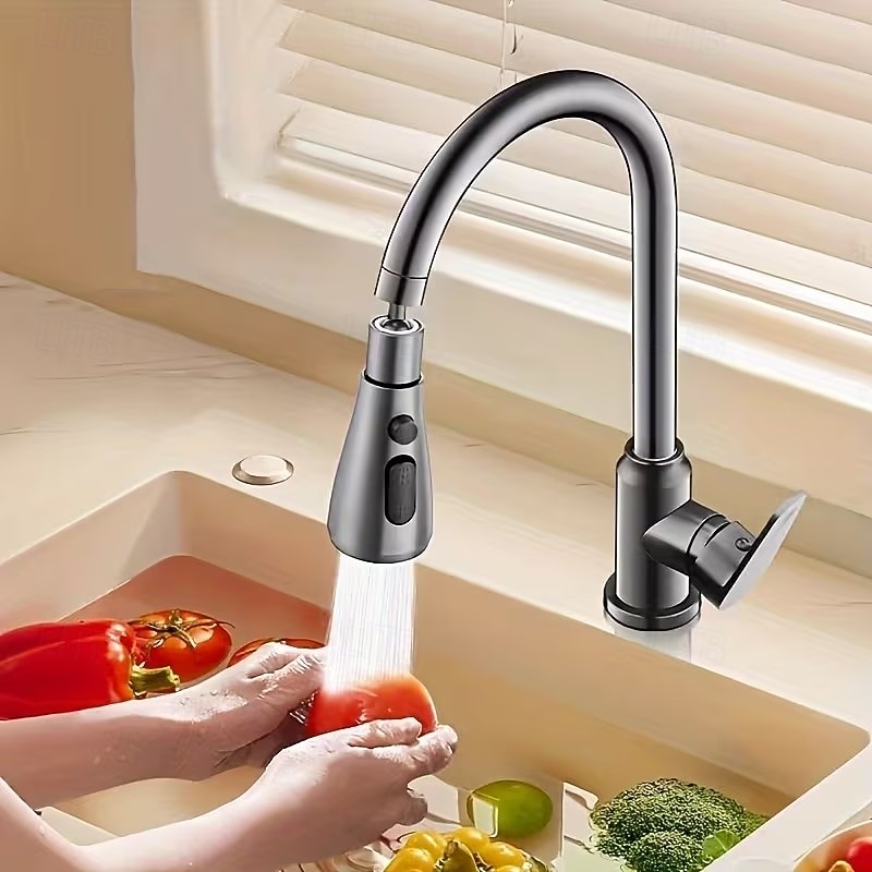 360° Rotating Kitchen Faucet Extender, Multi-Mode Water Flow Sprayer Attachment, Splash-Proof Water Saving Faucet Aerator with Extension Hose 2026 - €13.11 –P6