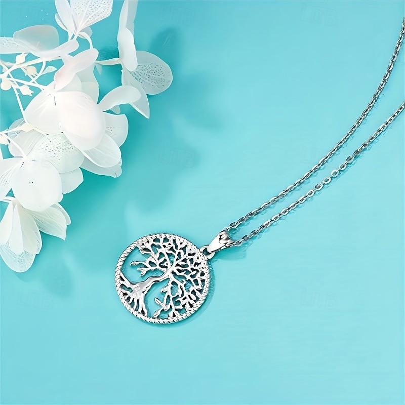 Pendant Necklace For Women's Street Daily Alloy Tree of Life 2026 - $11.49 –P2