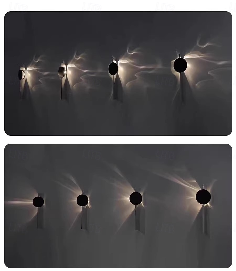 Aplique de parede moderno, aplique de parede refletivo em aço inoxidável, luz quente moderna de 300lm para quarto, sala de estar, corredor e escada. de 2026 por $159.99 –P5