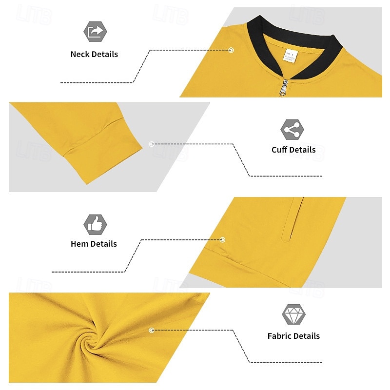 Per uomo Giacca Leggera Giubbotto bomber Giacca Casual Casuale Quotidiano Leggero Tasca Primavera Autunno Semplice Streetwear Elegante Colletto Mao Regolare Blu Nero Giallo Rosso Blu marino Giacca del 2026 a $30.99 –P5