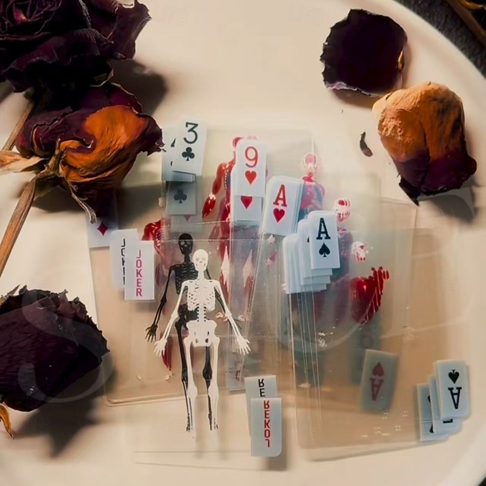 Human Body Cross-section Playing Cards Creative Stress-relieving Toy with Skeletal Design Transparent Plastic Playing Cards Washable.Human Body Playing Cards 2026 - $14.99 –P5