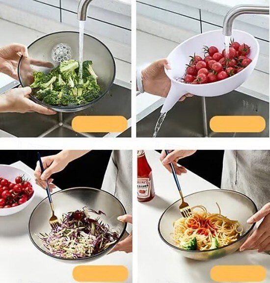 2 корзины для сушки продуктов, кухонные корзины для сушки фруктов и овощей, компактный дизайн, легко моются. 2026 - $15.99 –P2