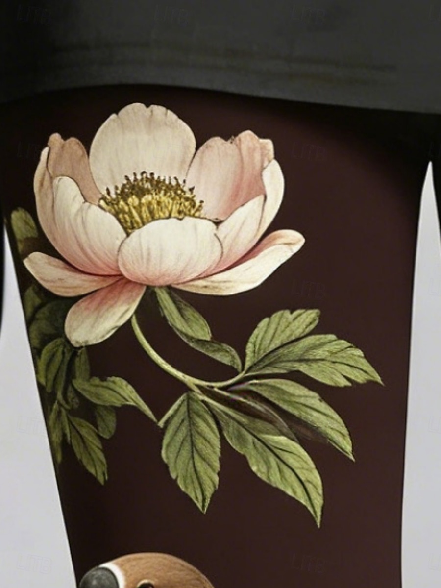 Women's Leggings Cozy Leggings Vacation Casual Full Length High Waist Floral Graphic Printing Comfort Comfortable Stretchy Casual Daily Vacation Green Spring Fall Slim Fit 2026 - $20.99 –P2