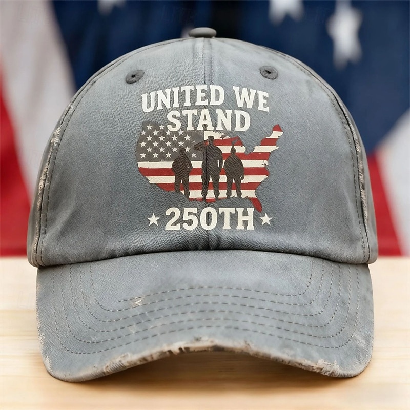 Per uomo Unisex Cappello per il 250° anniversario degli Stati Uniti Cappellino da Baseball Cappello da Sole Cappello da Camionista Blu Nero Poliestere / Poliammide Regolabile Patriotico Vacanza Sport del 2026 a $18.99 –P3