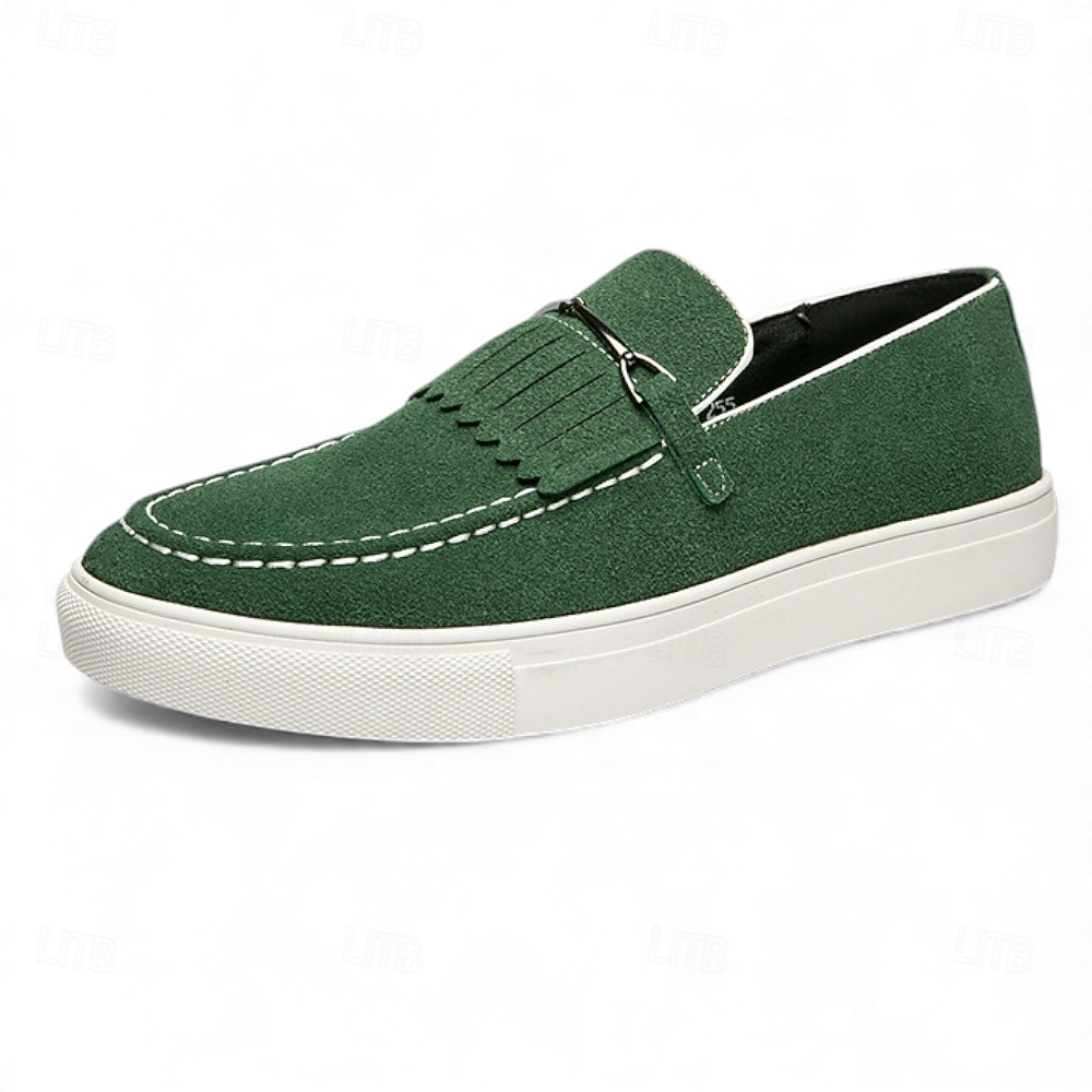 Groene loafers voor heren, lichtgewicht instappers, modieuze casual mocassins voor dagelijks gebruik, feestjes en outfits voor St. Patrick's Day. 2026 - $54.99 –P11