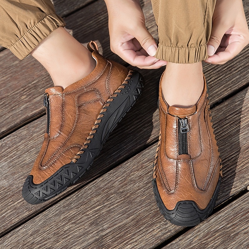 Tênis masculino marrom estiloso – leve, confortável e com design respirável para uso o dia todo, ideal para o dia a dia e eventos casuais. de 2026 por $59.99 –P3