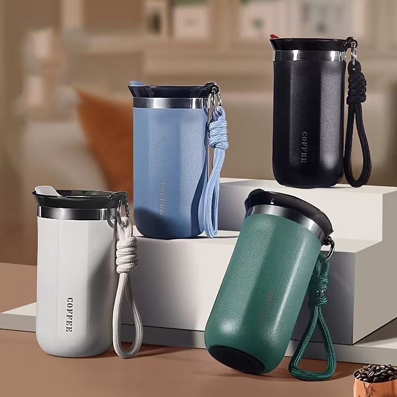 Mug isotherme en acier inoxydable de 350 ml et 500 ml – étanche, réutilisable et avec couvercle, convient aux boissons chaudes et froides, cadeau idéal pour hommes et femmes, cadeau parfait pour les de 2026 ? $16.99 –P1