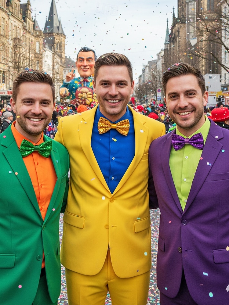 Men's Sequin Bow Tie, Polyester Material, Available in Multiple Colors, Perfect for Carnival & Masquerade Balls, Fun & Festive Accessory 2026 - $11.99 –P2