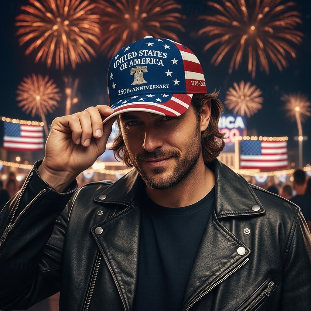 Férfi Egyesült Államok 250. évfordulós kalapja Baseball sapka Szalmakalap Kamionos kalap Kék Poliészter Nyomtatott Hazafias Divat Alkalmi Utca Napi Amerikai amerikai zászló Állítható Fényvéd 2026 - $15.49 –P2