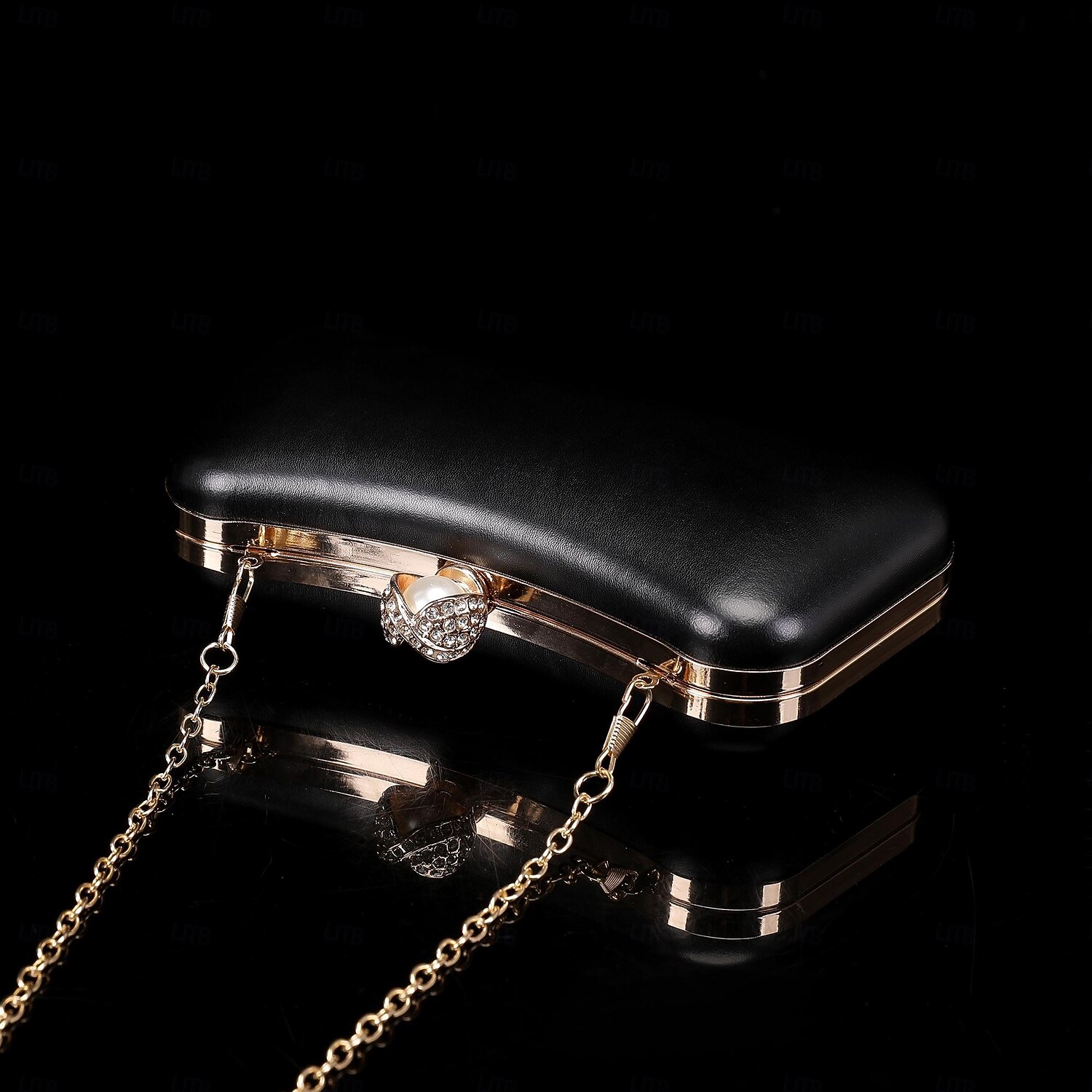 2026年 女性用 クロスボディバッグ クラッチバッグ ウォレット イブニングバッグ 小銭入れ レザー 日常 パーティー 純色 黒い銀 ゴールド / ホワイト アーモンド  コレクション – $29.99 –P9