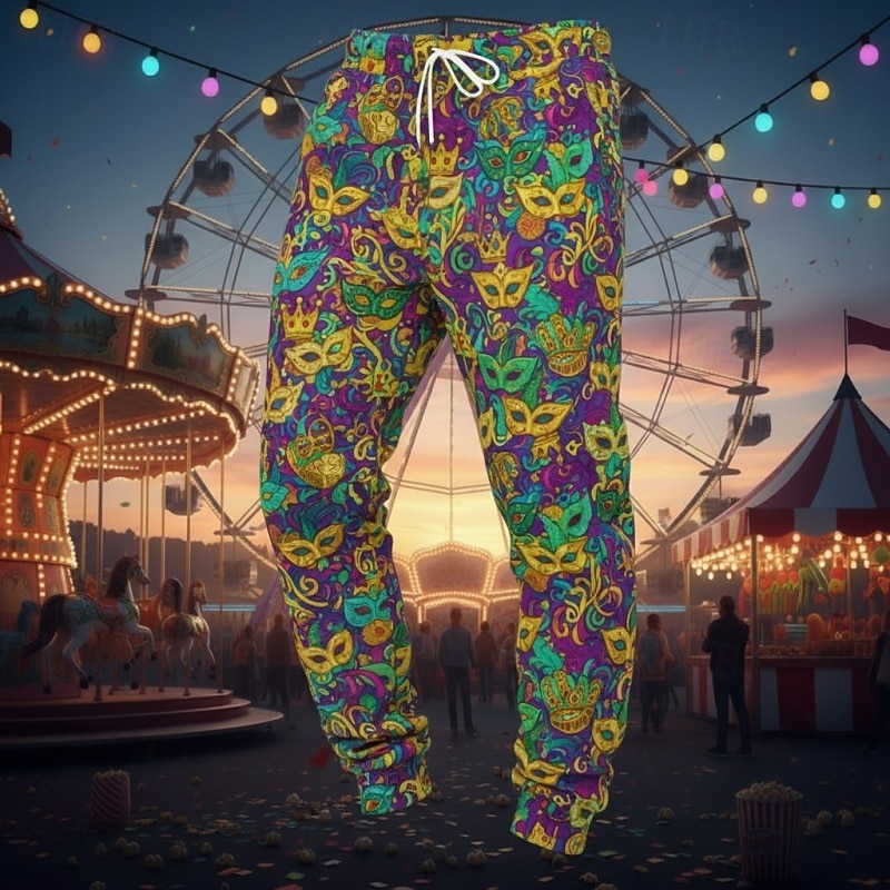 Per uomo Pantaloni da tuta Joggers Pantaloni Coulisse Tasca Elastico in vita Grafico Comodità Traspirante Quotidiano All'aperto Carnevale Vacanza Moda Giallo Viola chiaro Micro-elastico del 2026 a $24.99 –P1