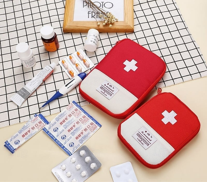 4ks mini přenosná lékařská taška přenosná malá prázdná cestovní mini taška na první pomoc venkovní lékařská záchranná taška multifunkční taška na uložení léků do nouzových situací 2026 - $16.99 –P1