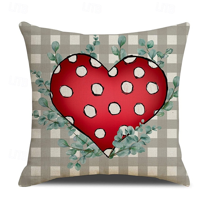 Valentine's Day Throw Pillow Cover, Holiday Letter Print Cushion for Sofa, Home Decor, Cozy Decorative Pillow for Living Room, Bedroom, and Office 2026 - $13.99 –P9