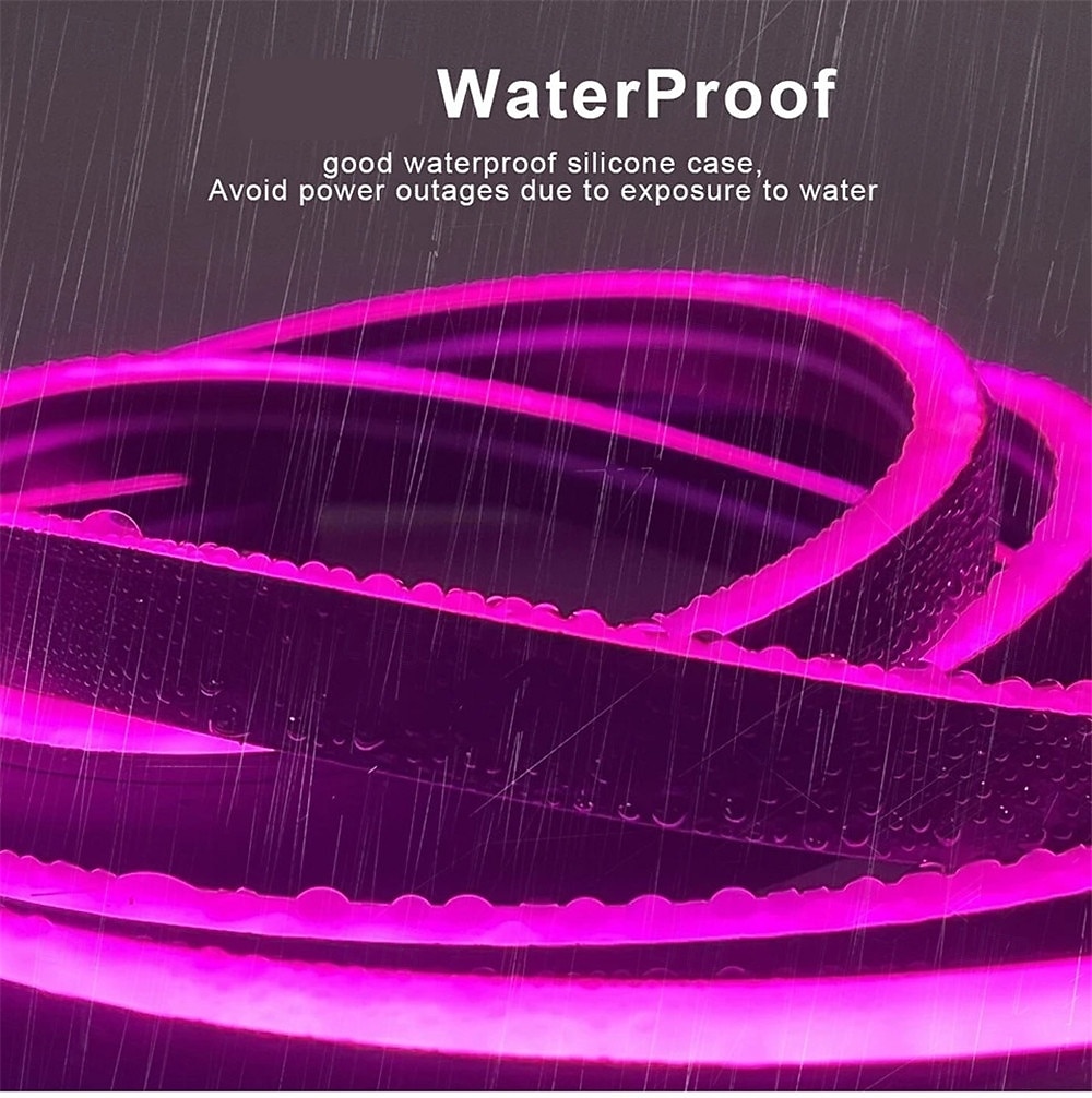 1set 3/5/10m 24V RGBIC Neon Light LED Smart Neon Rope Light Outdoor Waterproof Remote & App Control Music Sync Multicolor Room Decor Lighting 2026 - $46.99 –P5