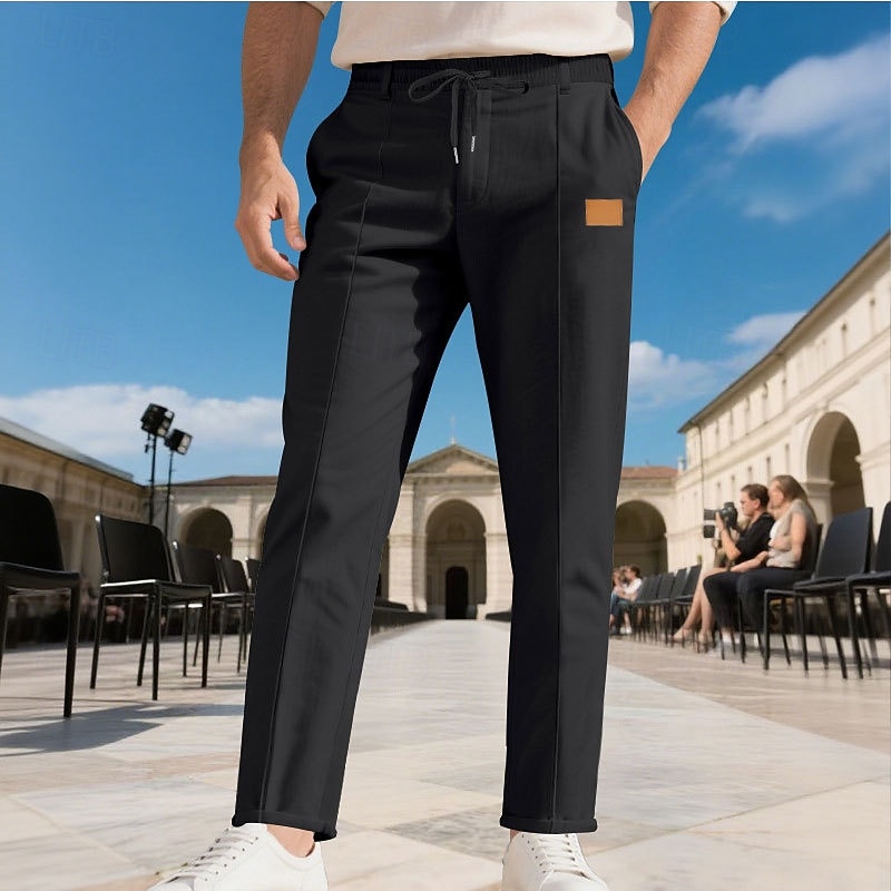 Herren Hose Freizeithose Baggy-Hosen Kordelzug Tasche Elastischer Bund Einfach Komfort Weich Lässig Täglich Outdoor Urlaub Mode Schwarz Armeegrün 2026 - $26.99 –P27