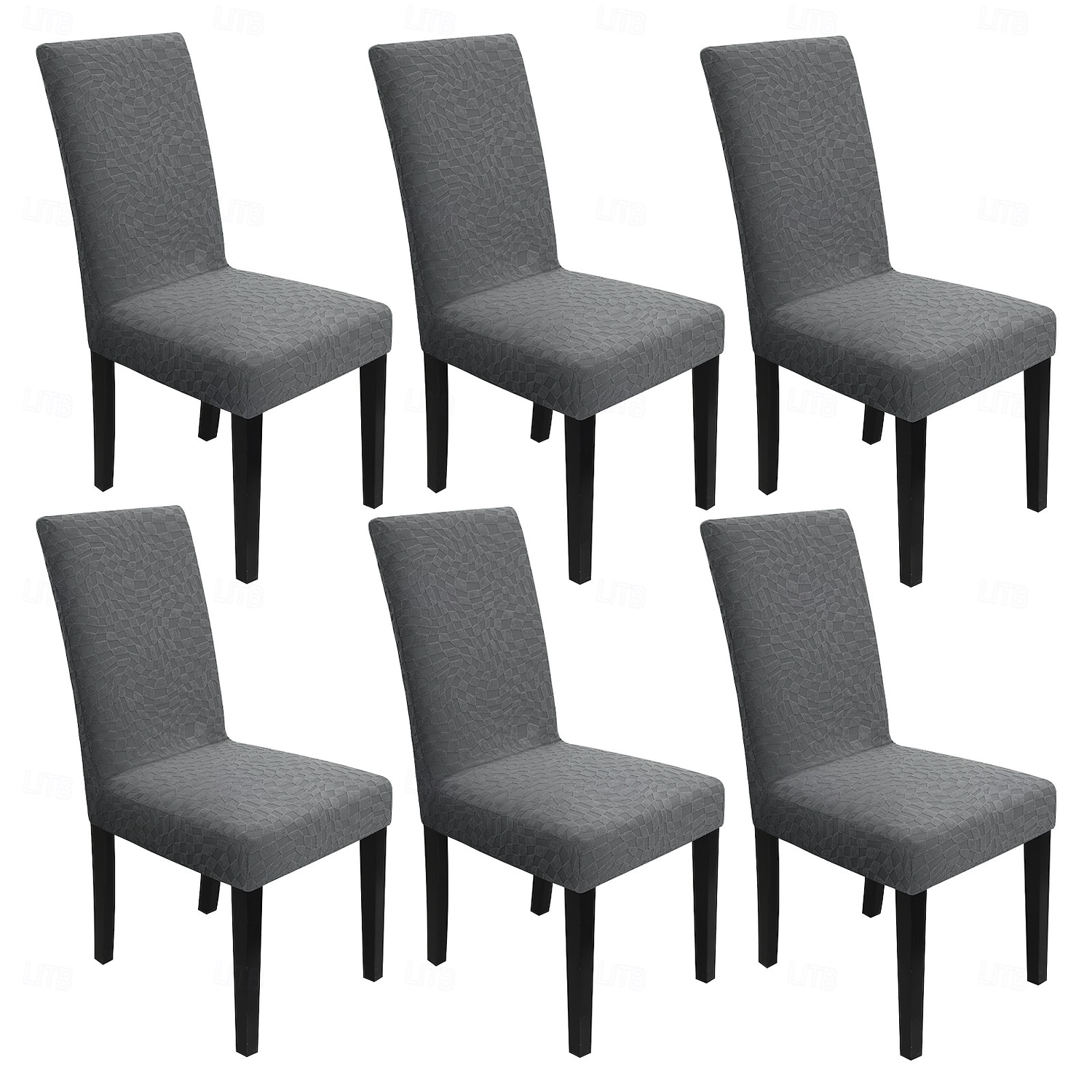 Vanntett stoltrekk tykt jacquard stretch heldekkende ett stykke spisestuestoltrekk bordstolsett 2 4 6 deler 2026 - $15.49 –P12