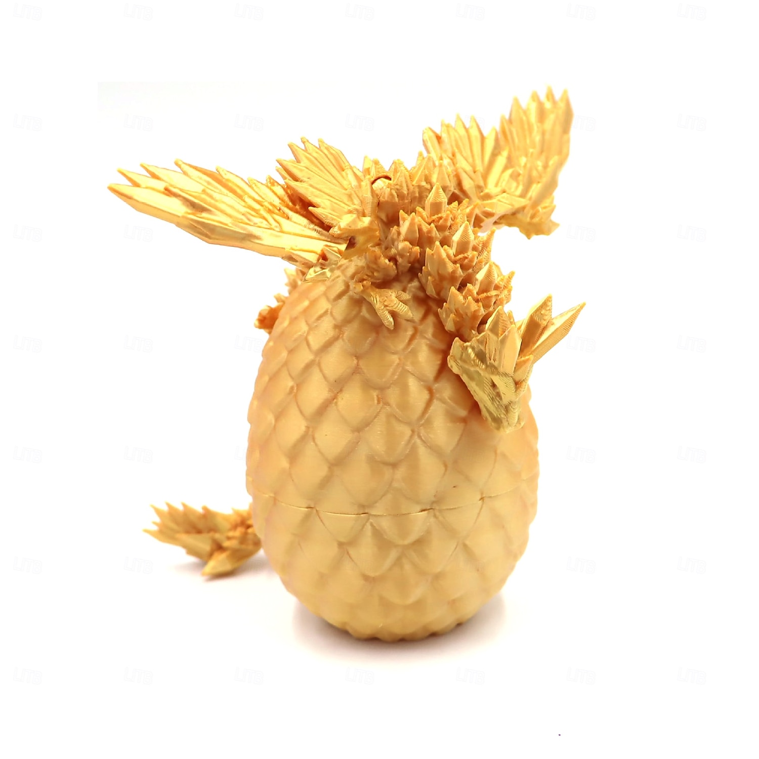 بيض تنين مطبوع بتقنية الطباعة ثلاثية الأبعاد مع تنين بداخله، بيض صغير، ألعاب كريستالية مفصلية، حشوات لسلال عيد الفصح، قطع أسطورية غامضة 2026 - $9.99 –P6