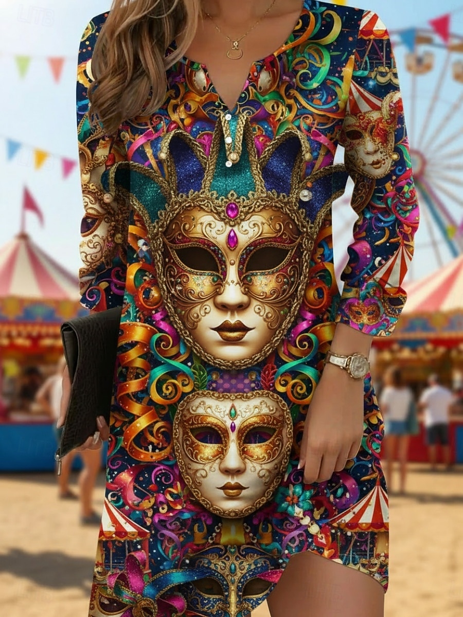 Damen Langes Kleid Maxikleid Freizeitkleid T-Shirt-Kleid Mode Basic Modern Täglich Outdoor Urlaub Normale Passform Grafik Langarm V Ausschnitt Hellgelb Gelb Burgunderrot Dunkelgrün Frühling Herbst 2026 - $25.99 –P4