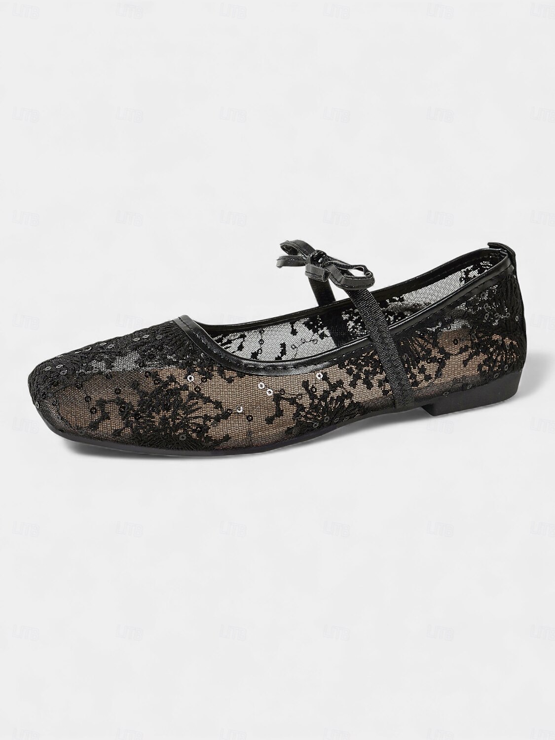 Sapatilhas Mary Jane femininas em renda marfim com tira elástica, elegantes e confortáveis, perfeitas para noivas e convidadas em casamentos e eventos ao ar livre. &cerimônias no gramado de 2026 por $19.99 –P11