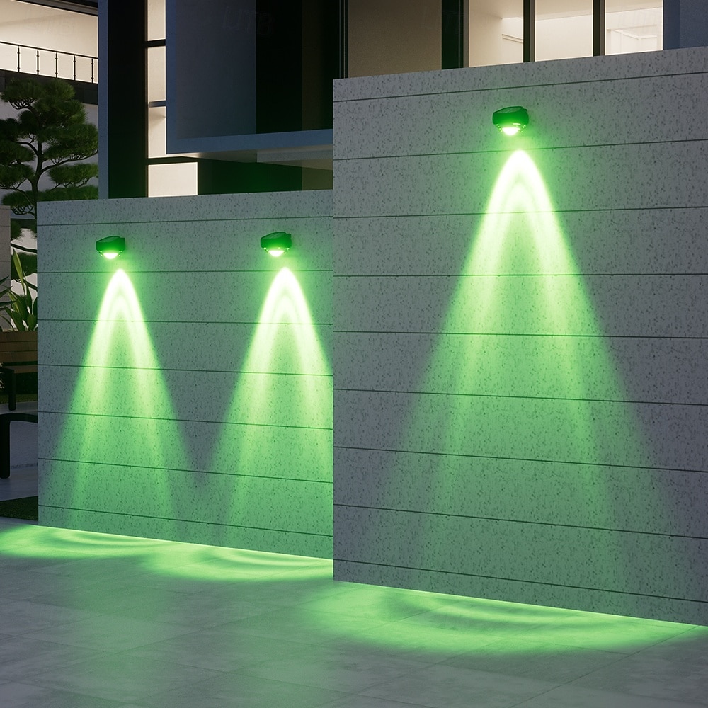 2/4 Stück Solar-Außenwandleuchten, helle, wasserdichte Leuchten für Terrasse, Hof, Straße, Veranda, Zaun, Garage, Garten – perfekte Dekoration 2026 - $28.99 –P7