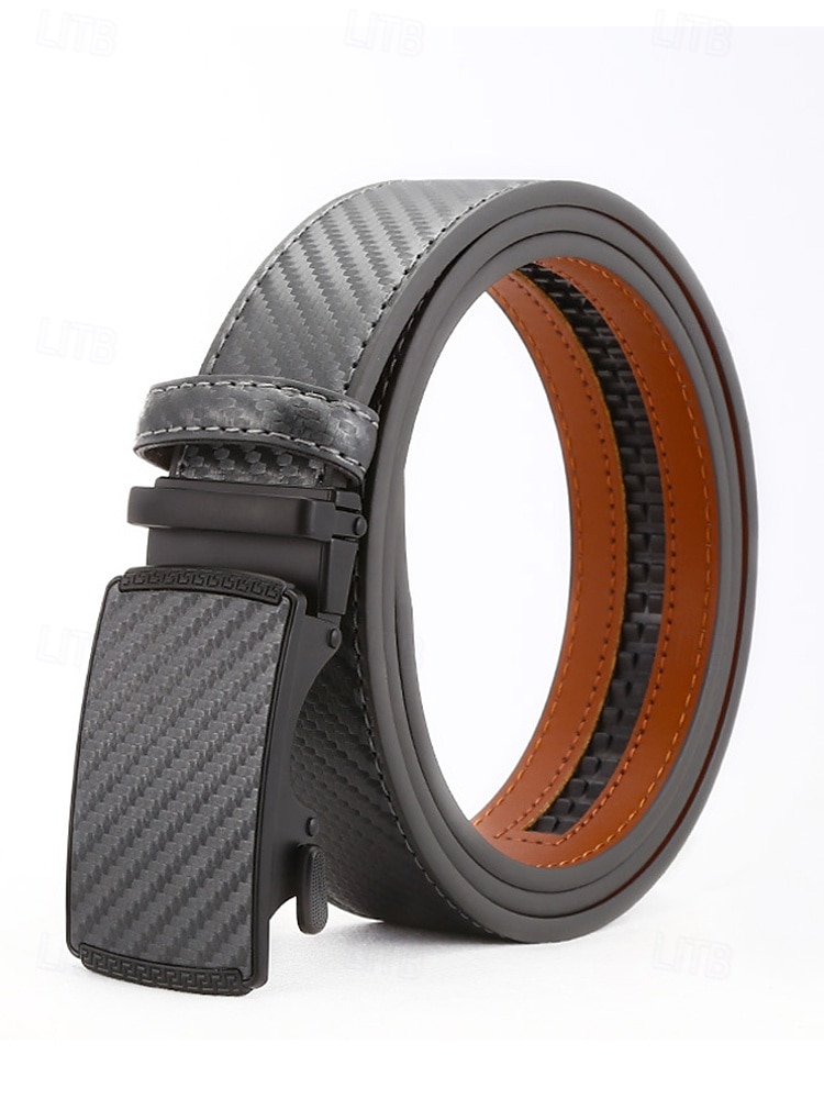 Мужской ремень из искусственной кожи с рисунком под карбон, регулируемый, в нескольких цветовых вариантах, идеально подходит для свадеб и в качестве подарка. 2026 - $14.99 –P5