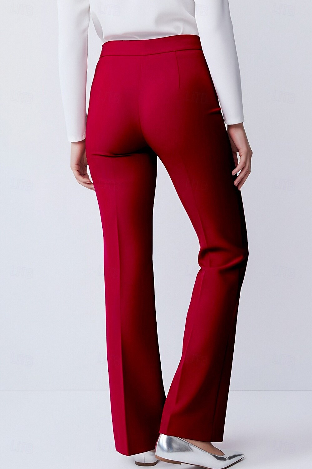 Жен. Женский Костюмные брюки Прямой крой Бизнес Офис Официальные Эластичная ткань Элегантный стиль Простой 2026 - $62.99 –P2