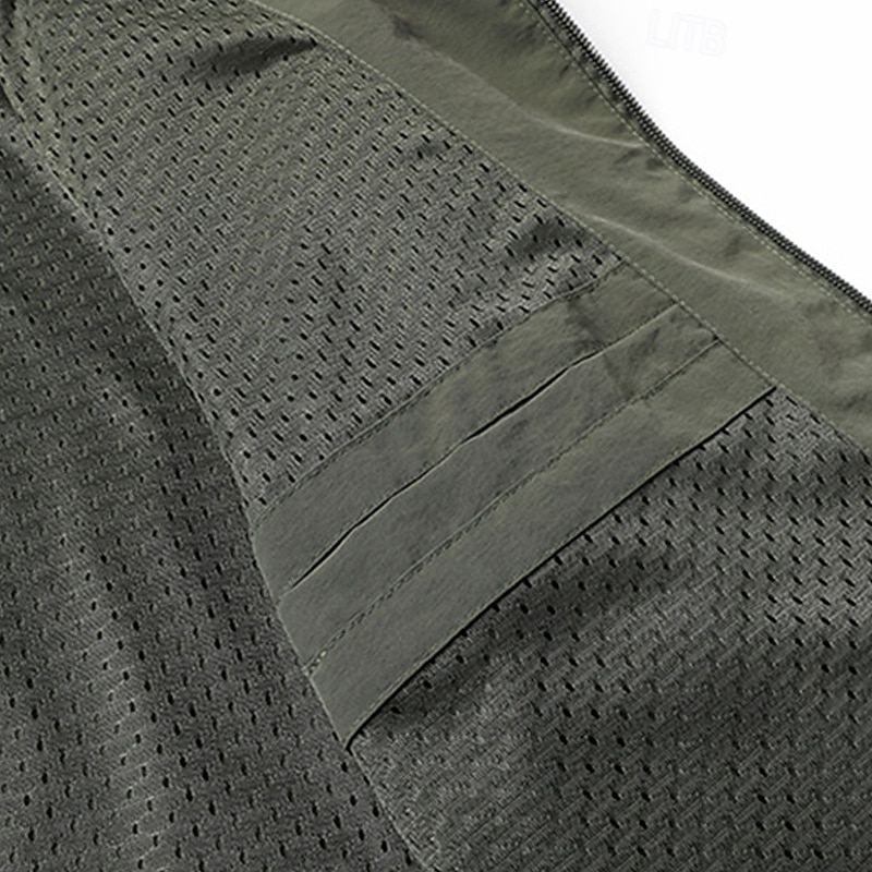 Per uomo Giacca Leggera Giacca Casual Casuale Quotidiano Sport Tasca Primavera Autunno Semplice Streetwear Elegante Collo alla coreana Regolare Nero Blu marino Cachi Verde militare Grigio scuro Giacca del 2026 a $34.99 –P11