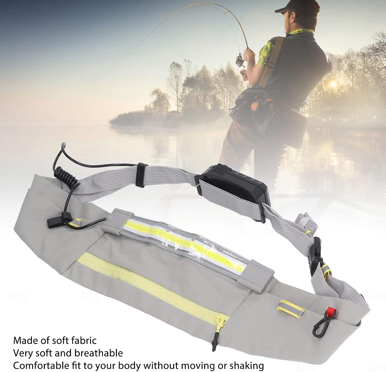 COB Belt Light Breathable LED Waist Bag Light with 5 Modes Red Back Light for Night Hiking Running Camping Fishing Mining Industrial Operation 2026 - $44.99 –P5