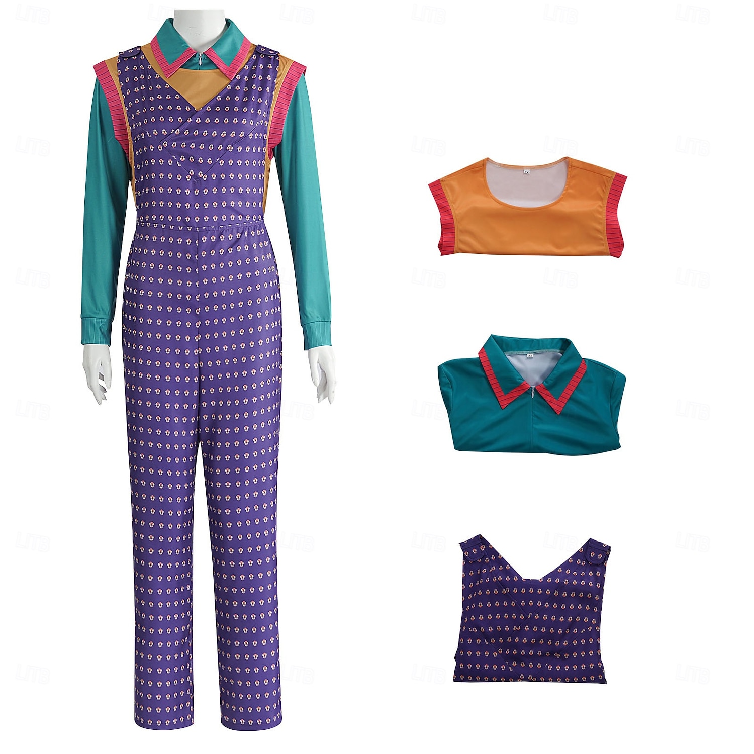 Sci-fi-TV-program TV-serier Finkostym Jumpsuit Onesie kostym Karnevalsdräkt Cosplay for Dam Vuxen Halloween Fest Prestanda 2026 - $60.99 –P1