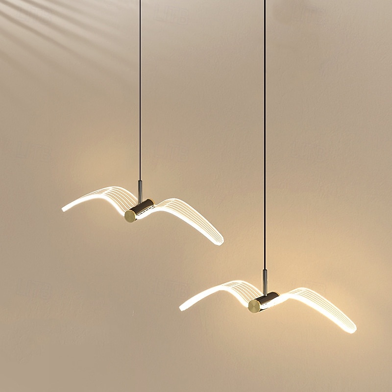 led függőlámpák konyhai szabályozható akril világítás 40cm 1/3/4 fényű modern parasztház előtér bejárati lámpatestek mennyezetre függő földgömb asztal fölé 110-240v 2025 - $71.99 –P6