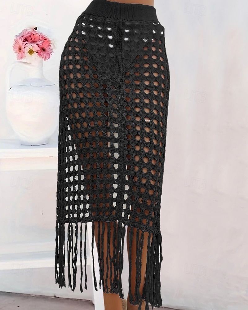 Mujer Bañadores Tapadera Vestido de Baño Falda Traje de baño Cortado Vacaciones Ropa de playa Color sólido Sin Mangas Trajes de baño 2026 - $25.99 –P11