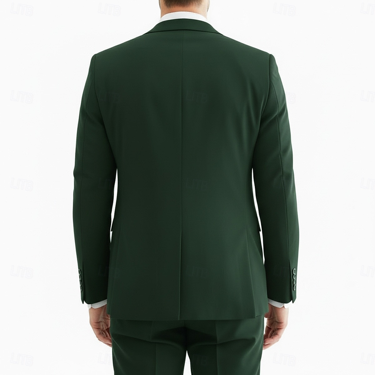 Herren Trauzeugen Anzüge Strandhochzeit Frühlingshochzeit Schwarz Burgunderrot Frühling & Sommer Anzug Gekerbtes Revers Party Geschäftlich Einfarbig Schmale Passform 3-teilig Einreihige 2026 - $119.99 –P3